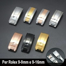 Fibbia deployante cinturino per Rolex Submariner Daytona GMT Yacht 9-9mm 9-16mm