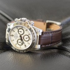 Everest EH3BRN Pelle 4 ROLEX Daytona, Submariner, GMT 2 Ceramica 20mm e altro