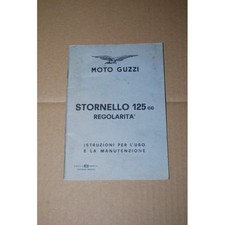 RIPRODUZIONE LIBRETTO USO MANUTENZIONE MOTO GUZZI STORNELLO 125 CC REGOLARITA'