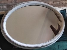 Specchio Ovale Da Parete Shabby Chic Vintage 