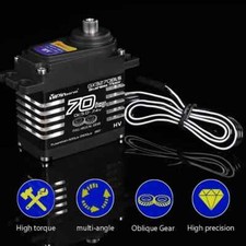 70kg Servomotori Digitali Motore Brushless IP68 Acciaio Ingranaggio Elicale per 1/8 1/10 RC Auto