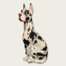 Scultura cane alano Arlecchino