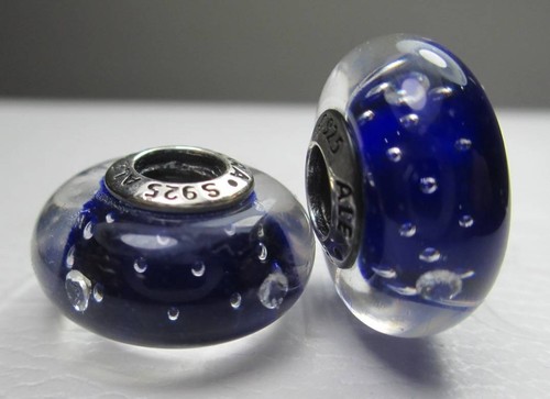 Charm pandora vetro murano - di,