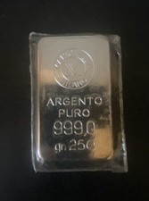 Lingotto Argento Mario Villa Fine Silver 999,0 G 250 blisterato