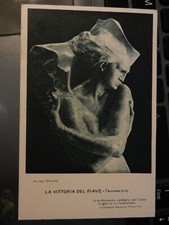 20118) FERRARA LA VITTORIA DEL PIAVE SCULTORE ARRIGO MINERBI FRAMMENTO