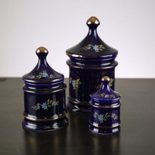 3PZ- CONTENITORI CERAMICA CON COPERCHIO