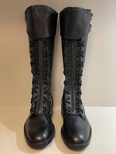 STIVALI DI PELLE POLIZIA CARABINIERI PISANO TAGLIA 43 NERO