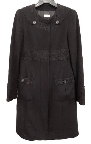 Max cappotto nero in lana - &,