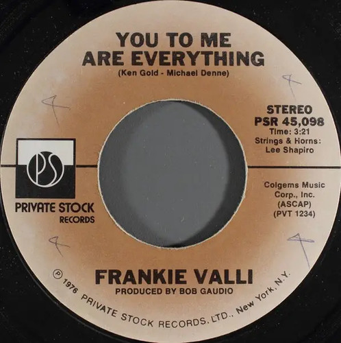 Frankie valli were all alone - valli,
