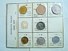 1979 FAO Italy Mint Set - Unc 7 COINS 200-100-50-20-10-5 LIRE UNC + 100 LIRE FAO