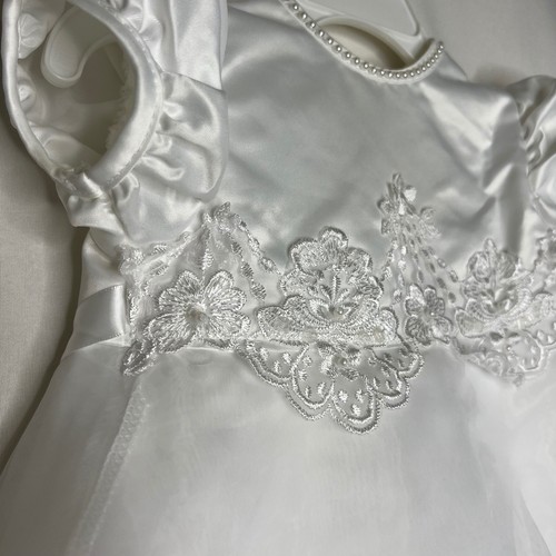 Vestito raso bianco - vestito, bambina