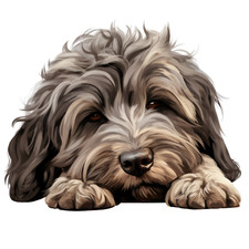 Adesivo XXL cane che dorme