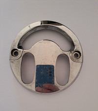 SCOCCHETTA CROMO COPRI PIASTRA MANUBRIO  ORIGINALE  HONDA FORZA 250 ANNO 2006