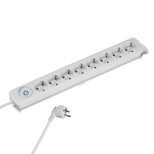 Multipresa bianca con schuko - bianca,