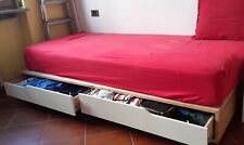 LETTO CON MATERASSO A 1 PIAZZA CON CASSETTI
