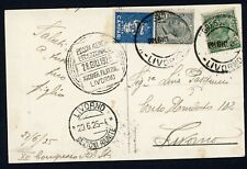 Cartolina del XII Congresso Filatelico Italiano con annullo Posta Aerea