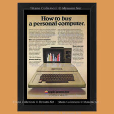 Anni ' 70  * Pubblicità Originale "Apple, Apple II, Computer” Cornice