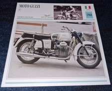 Moto Guzzi V7 1968 Italia MCMXCI Service Card Mappa Fatti Tedeschi Moto 