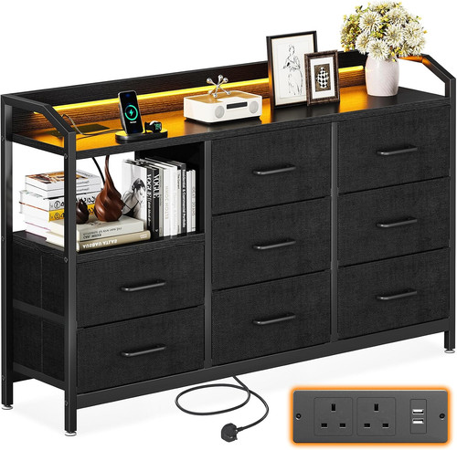 Cassettiera nera camera - , da