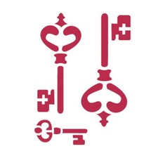 DECOUPAGE  STENCIL 3D - CHIAVI