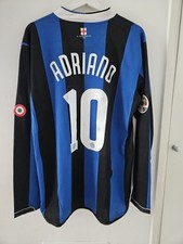 MATCH WORN Shirt Maglia ADRIANO Inter NO Cina,Milan, Napoli, Lazio, Juventus