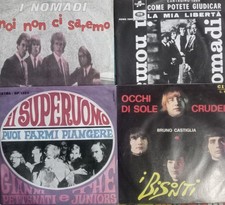 LOTTO 45 GIRI 4 VINILI I NOMADI/ I BISONTI / GIANNI PETTENATI/ FOTO DESCRIZIONE 