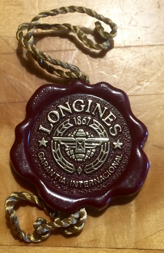 Longines tag hangtag seal - longines,