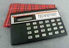 Mini CALCOLATRICE vintage TECHNOTRON tascabile elettronica da collezione anni 80