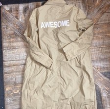 Cappotto trench lungo beige