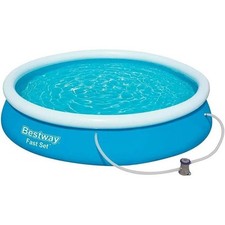 Piscina Bestway 57274 Fuori Terra Rotonda Con Pompa Gonfiabile 366x76 Cm