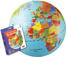 Sarl 019F - Mappamondo Gonfiabile, Misura 50 Cm