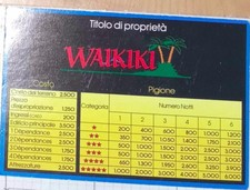 MB HOTEL GIOCO SCATOLA 1986 Affari lusso  PROPRIETÀ WAIKIKI RICAMBI SPARE PART