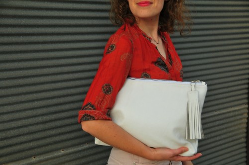 Borsa mano vera pelle - a, in