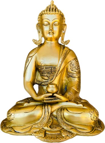 Statua ottone meditazione - statua, in