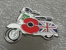 Lambretta & Poppy Enamel Badge