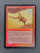 MTG - Mogg Fanatico / Mogg Fanatic - FNM DCI Promo FOIL Eng CLOUDING (VG/GD)
