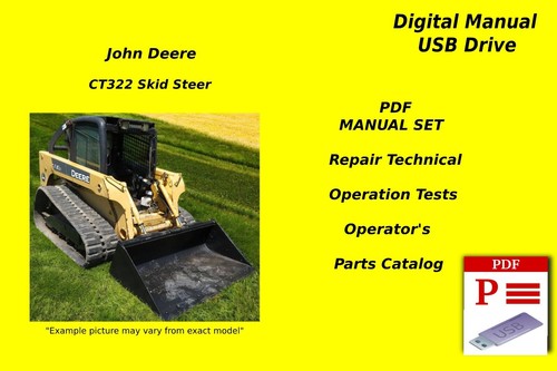 John deere ct322 skid - deere, steer