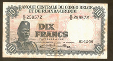 Belgian congo du - belgian,