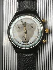 Uhr SWATCH Chrono COLOSSAL (SCB109)-Voll funktionstüchtig-TOP-Zustand! Echtleder