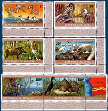 Senegal 1978 UNESCO Delta Park/Uccellini Tern Airone Pellicano Fenicottero/Animali Warthog