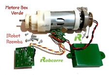 Motore Gear Box Verde Nero Kit Riparazione Motorino Gruppo Spazzole per Roomba