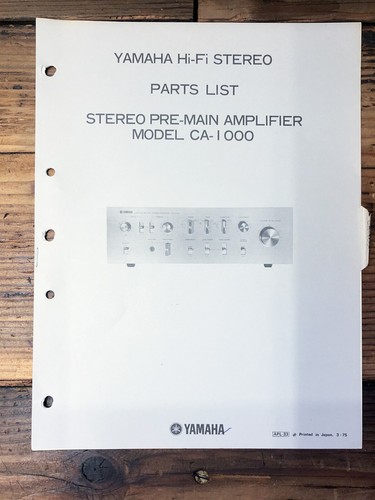 Yamaha 1000 amplificatore - ca-1000,