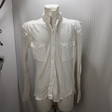 Articolo e4537 camicia uomo Roberto Cavalli bianca, taglia L, ascelle 56cm, spal