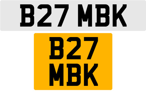 Tappetino targa b27 mbk - b27, old