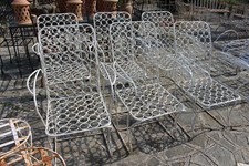 6 POLTRONE '900 IN FERRO PIENO