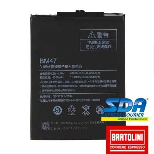 Batteria bm47 per - per, redmi