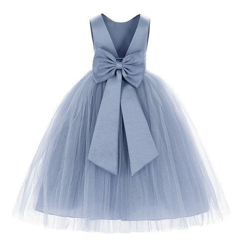 Abito bambina fiori raso - , con