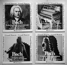 8 LP: I GRANDI MUSICISTI. Fabbri Editori - Bach (5) - Mozart (2) - Beethoven (1)