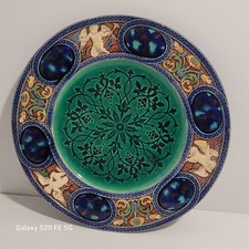 Assiette majolique angelot - assiette,