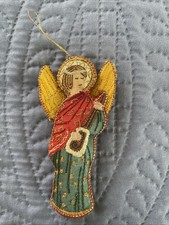 Ornamento angelo filo oro